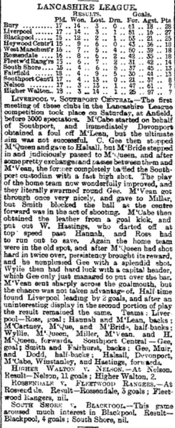 Liverpool Mercury report