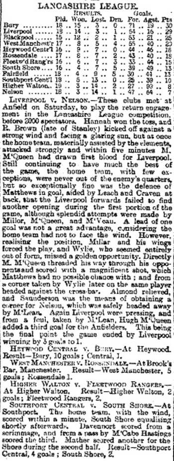 Liverpool Mercury report