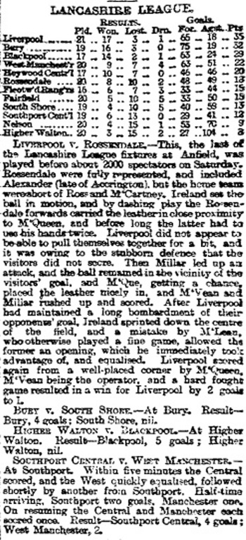 Liverpool Mercury report