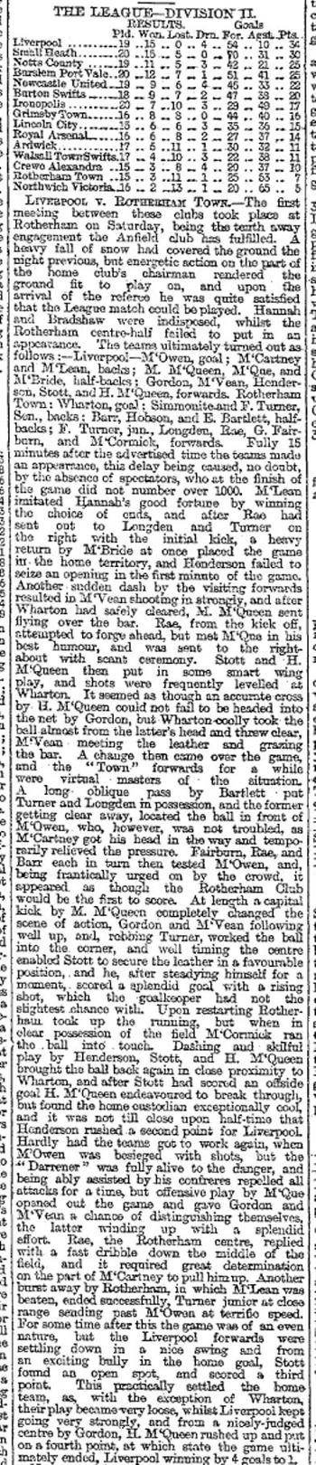 Liverpool Mercury report