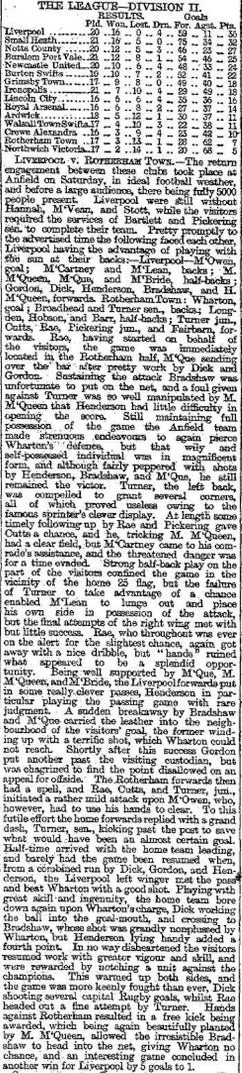 Liverpool Mercury report