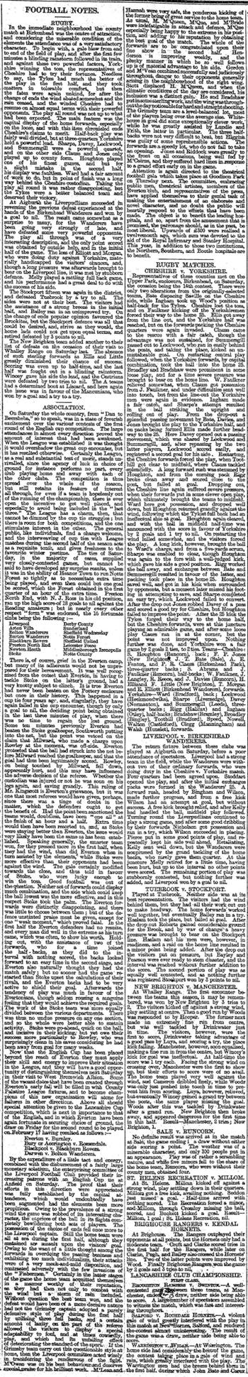 Liverpool Mercury report