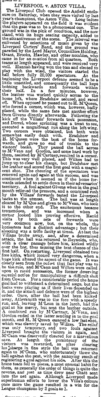 Liverpool Mercury report