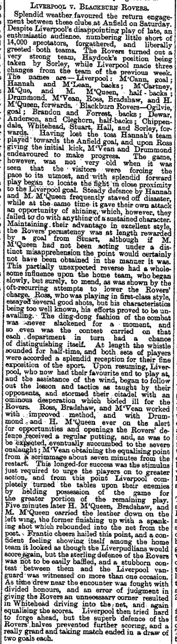 Liverpool Mercury report
