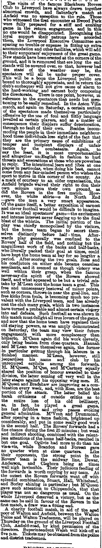 Liverpool Mercury notes