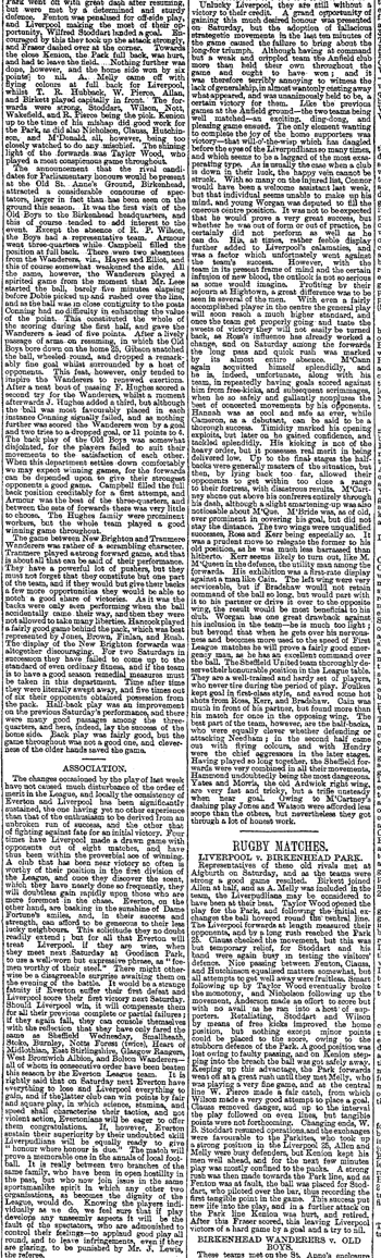 Liverpool Mercury notes