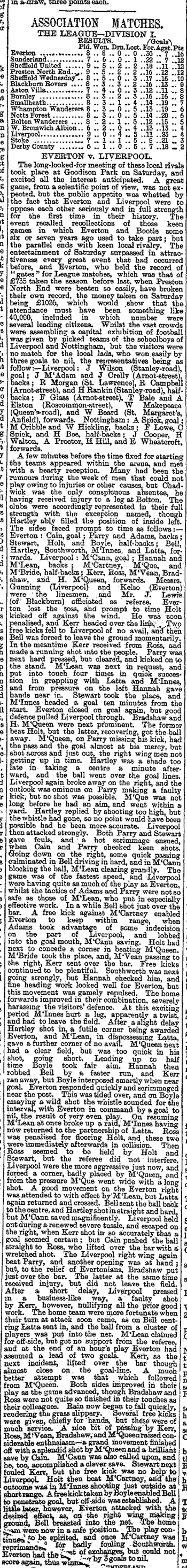 Liverpool Mercury report