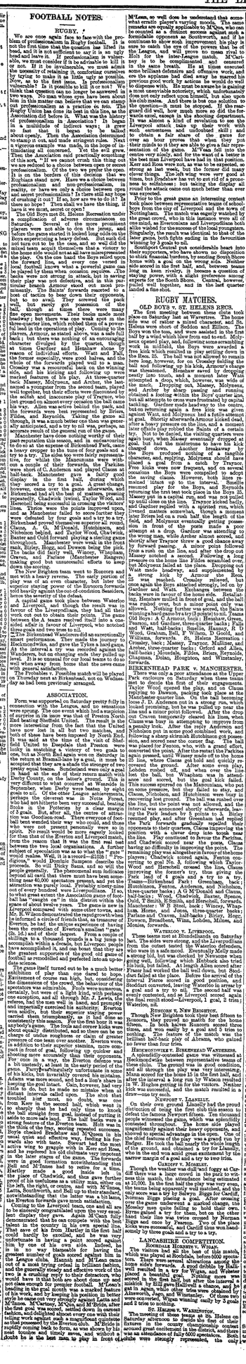 Liverpool Mercury notes