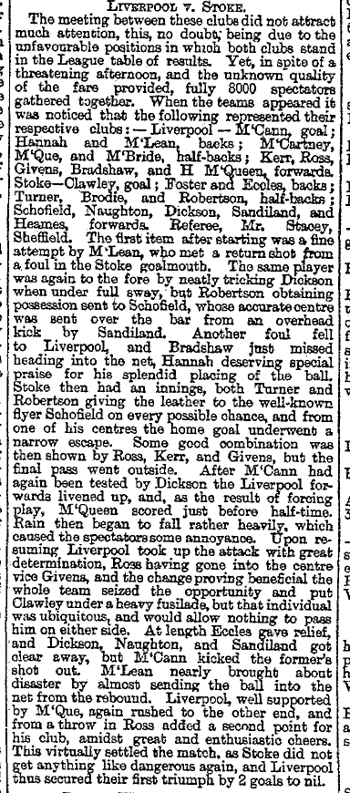 Liverpool Mercury report