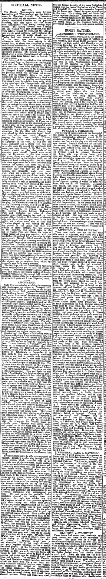 Liverpool Mercury notes