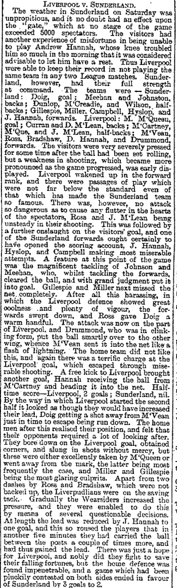 Liverpool Mercury report