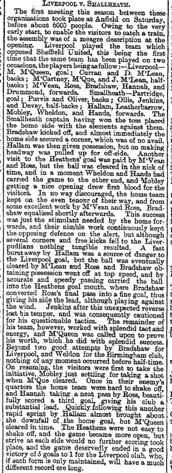 Liverpool Mercury report