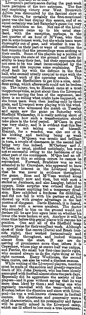 Liverpool Mercury notes