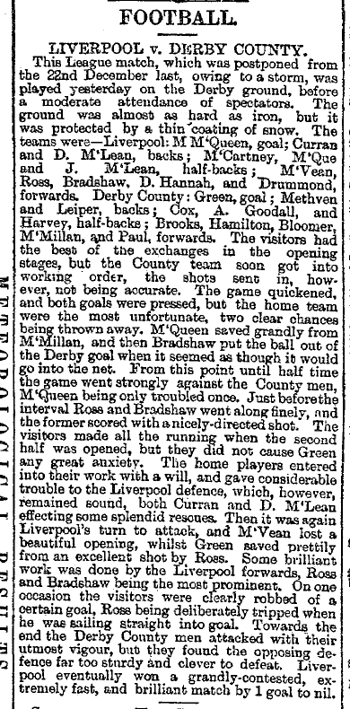 Liverpool Mercury report