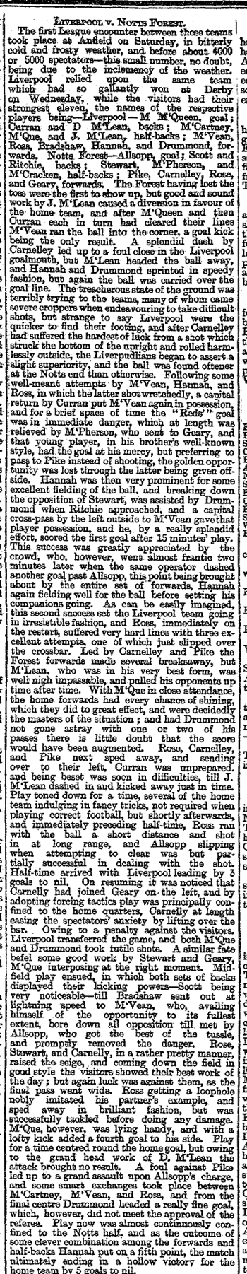 Liverpool Mercury report