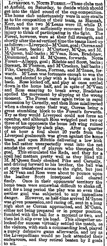 Liverpool Mercury report