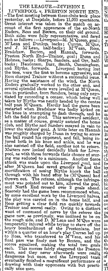 Liverpool Mercury report