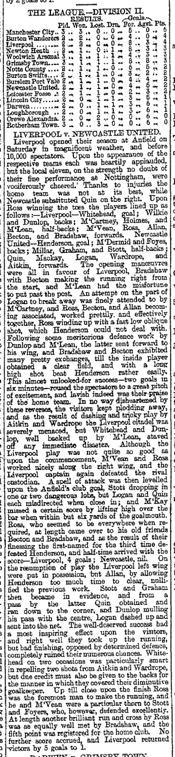Liverpool Mercury report