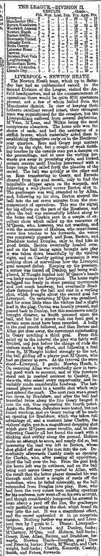 Liverpool Mercury report