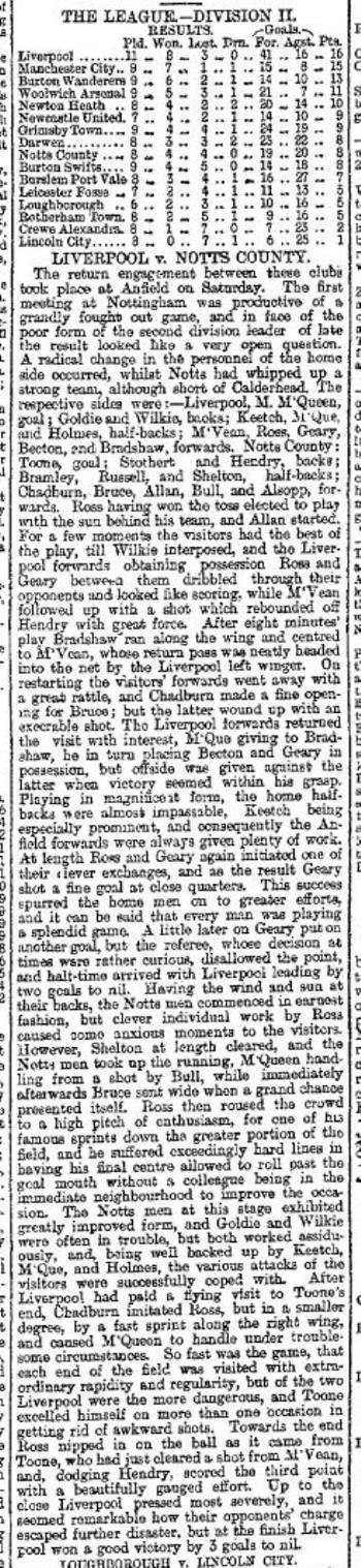 Liverpool Mercury report