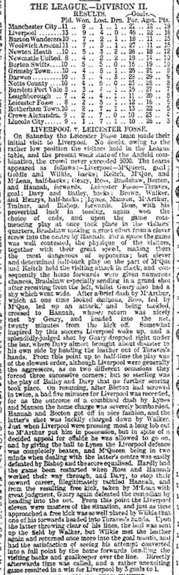 Liverpool Mercury report