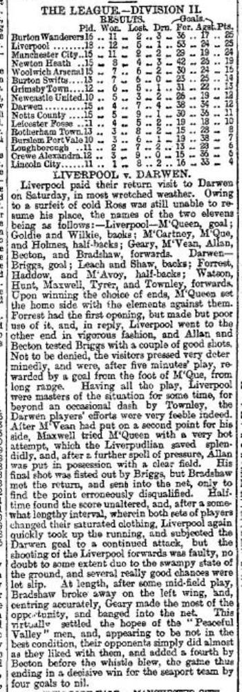 Liverpool Mercury report