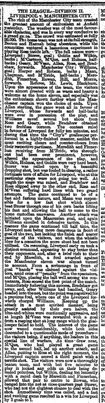 Liverpool Mercury report