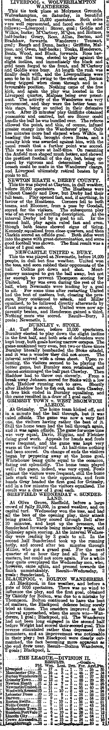 Liverpool Mercury report