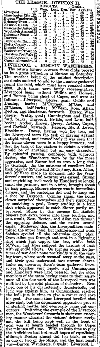 Liverpool Mercury report