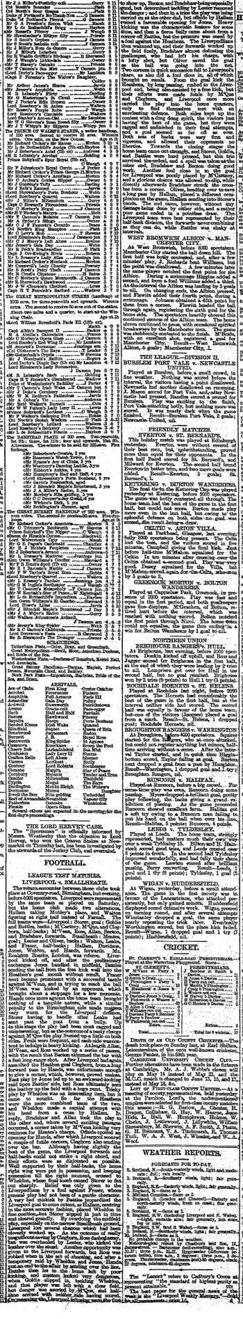 Liverpool Mercury report