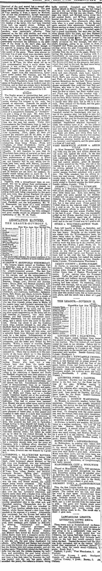 Liverpool Mercury report