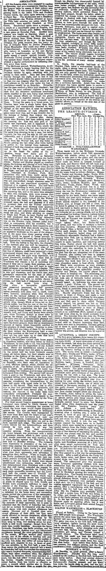 Liverpool Mercury report