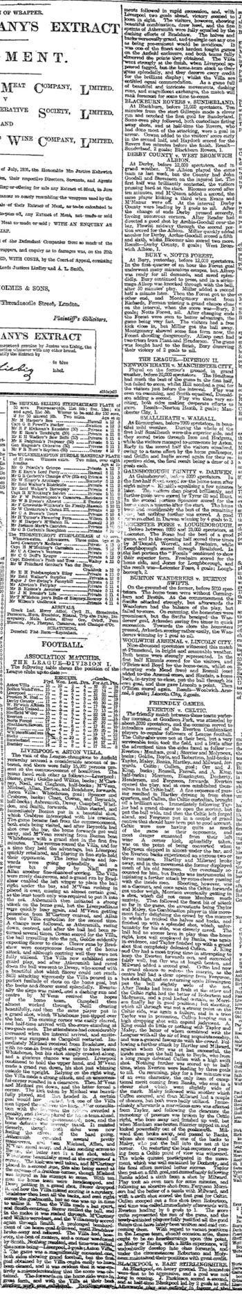 Liverpool Mercury report