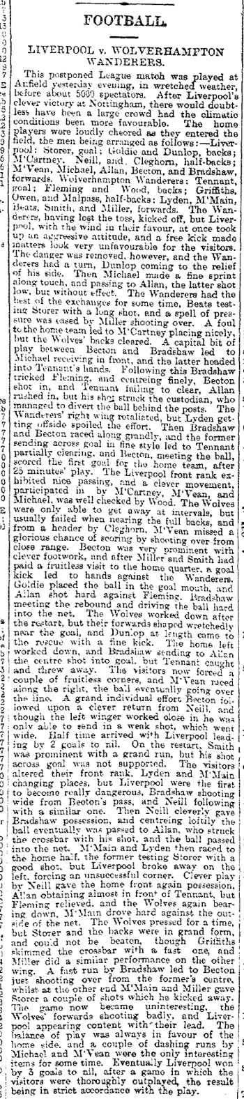 Liverpool Mercury report