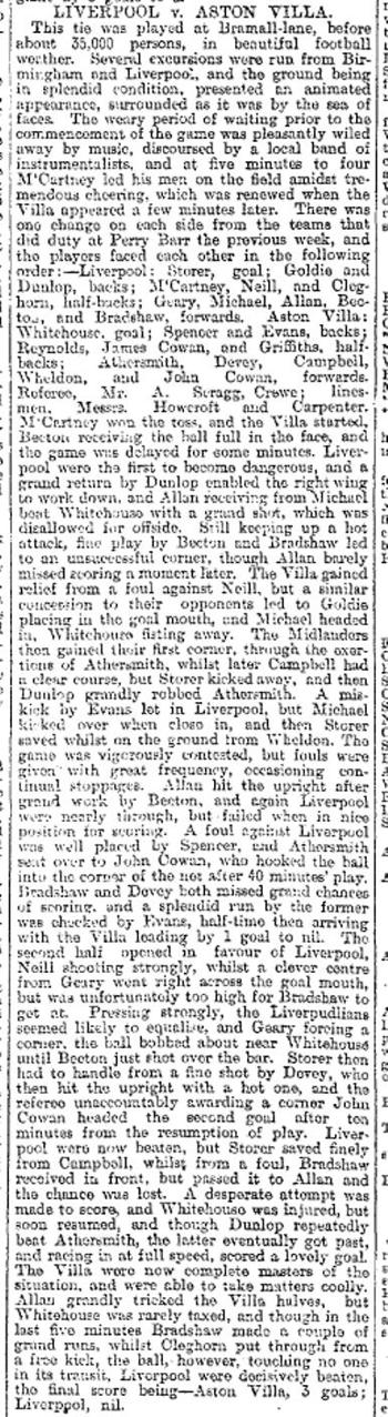 Liverpool Mercury report