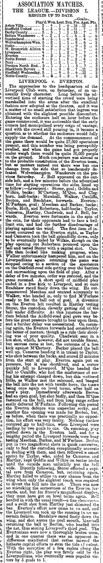 Liverpool Mercury report