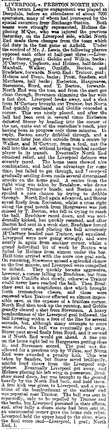 Liverpool Mercury report
