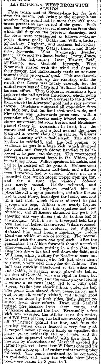 Liverpool Mercury report