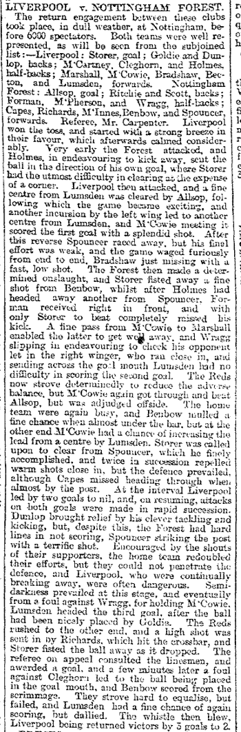 Liverpool Mercury report
