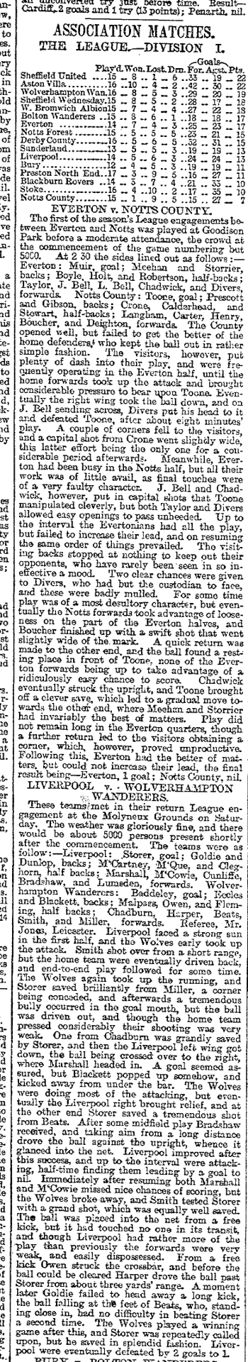 Liverpool Mercury report