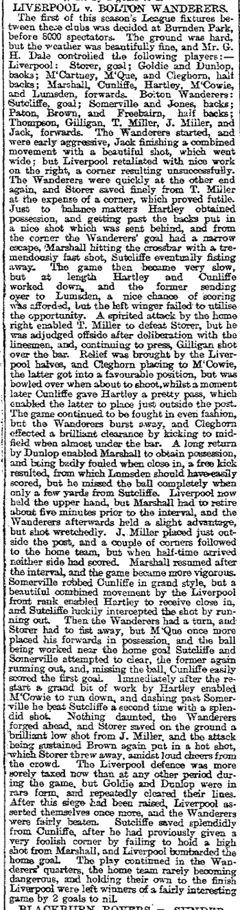 Liverpool Mercury report