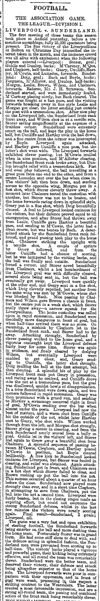 Liverpool Mercury report