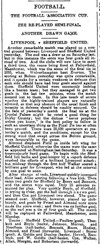 Press report from Lloyd's Weekly newspaper
