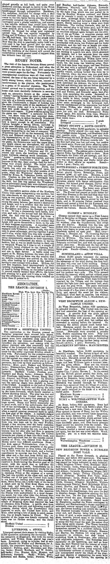 Liverpool Mercury report
