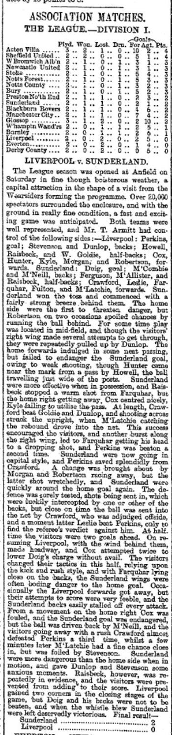Liverpool Mercury report