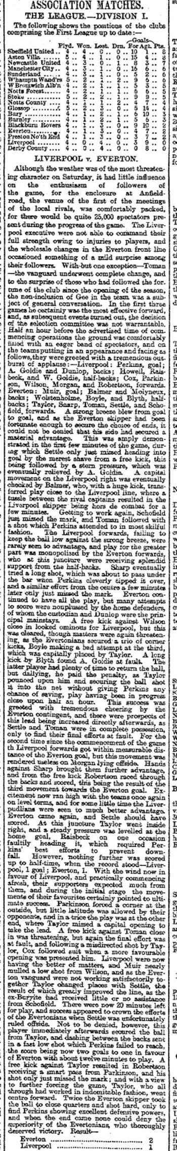 Liverpool Mercury report