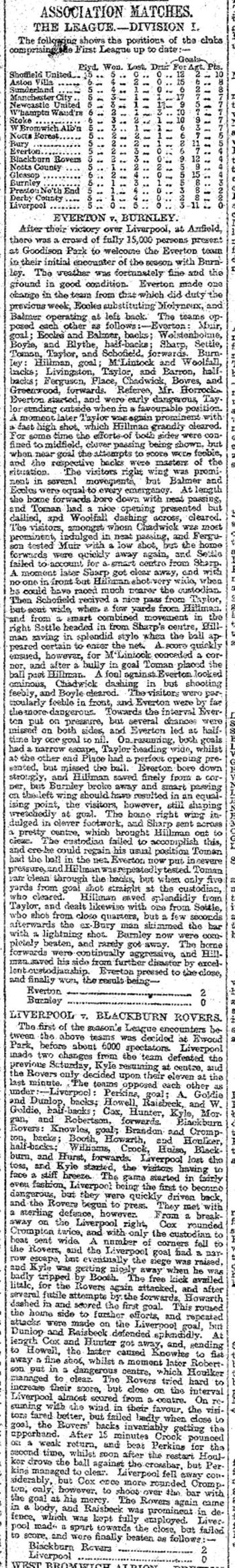 Liverpool Mercury report