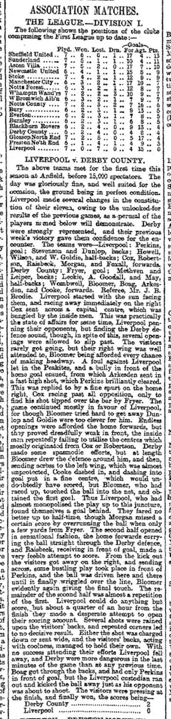 Liverpool Mercury report