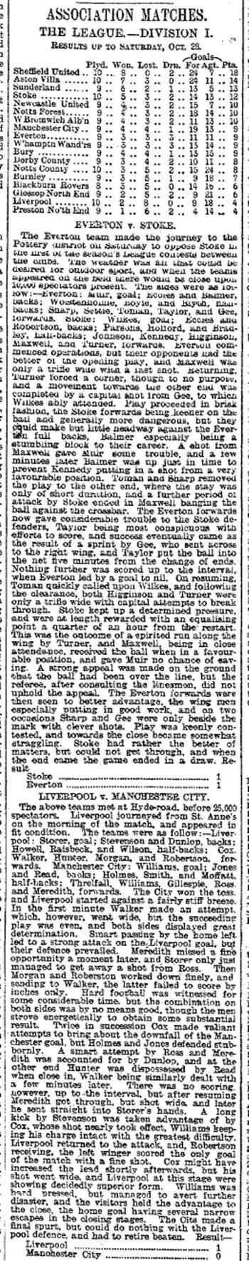 Liverpool Mercury report