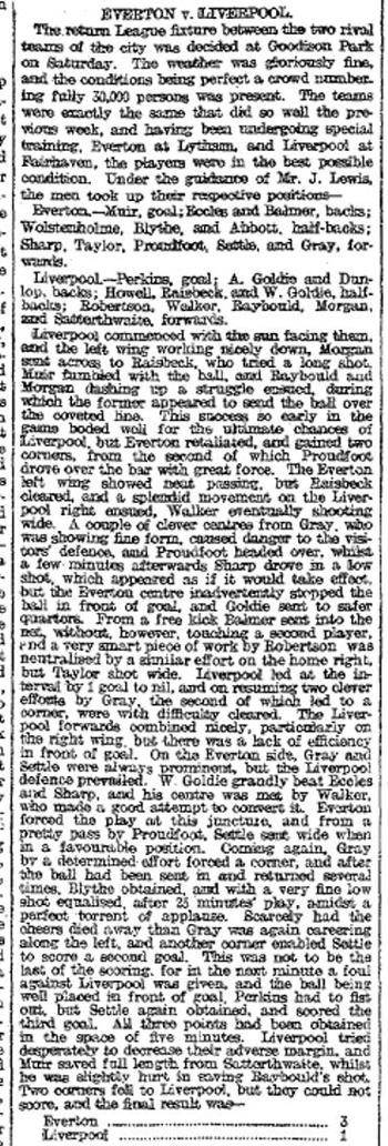 Liverpool Mercury report